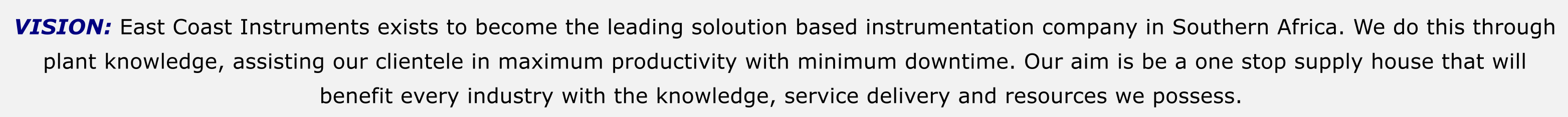 Vision Statement